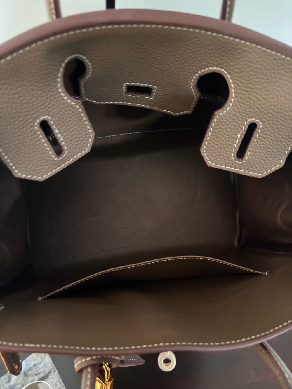 Leather and Canvas Handbag - Picture 7 of 10